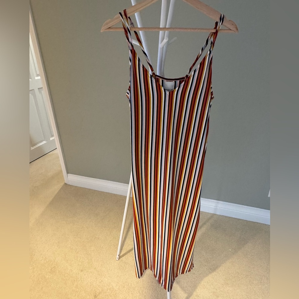 Multicolor Striped Sleeveless Dress